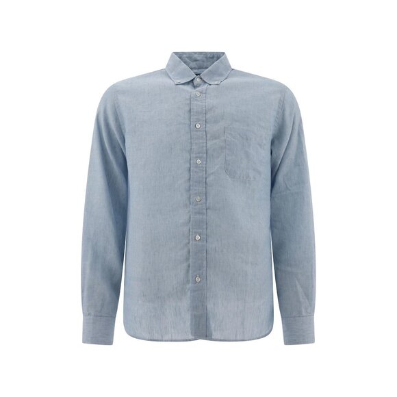 Beams Plus Linen Shirt With Chest Pocket for Men Label Size M